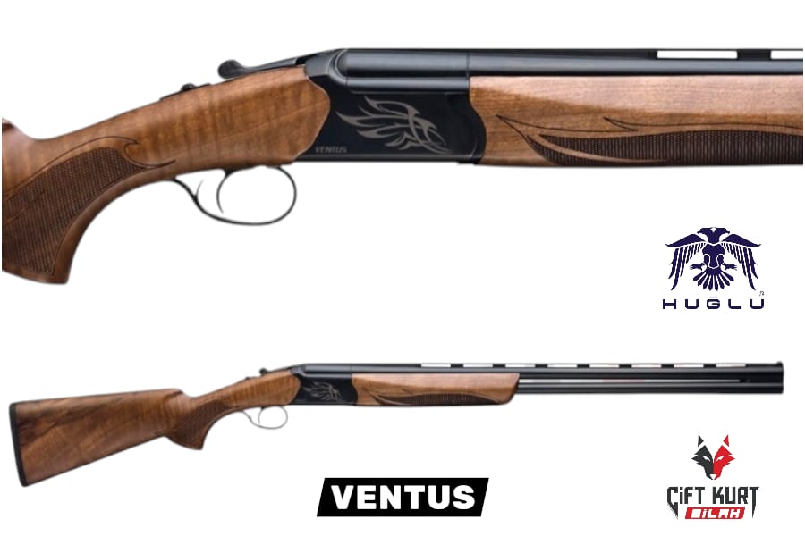 Huğlu VENTUS 12 Süperpoze Tek Tetik Ejektörlü Ağaç Siyah Av Tüfeği